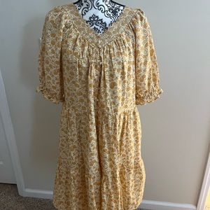 Madewell cotton tiered dress